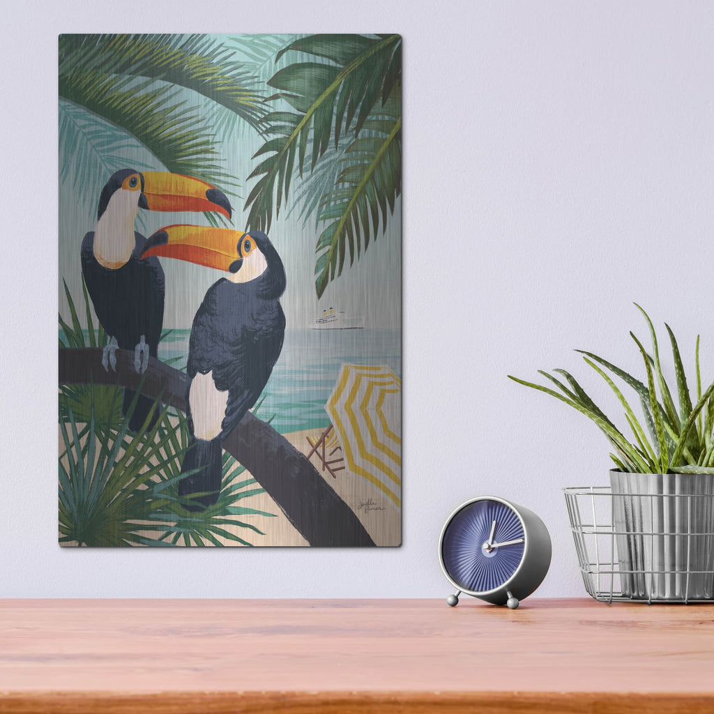 'Welcome To Paradise 7' by Janelle Penner – Metal Wall Art, 12x16 room view