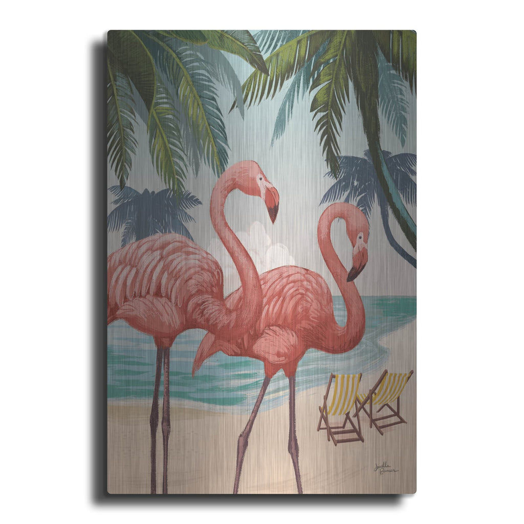 'Welcome To Paradise V3' by Janelle Penner – Metal Wall Art