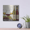 'Wine Tasting 3' by Janelle Penner – Metal Wall Art, 12x12 room view