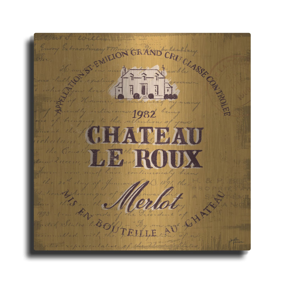 'Wine Tasting 5' by Janelle Penner – Metal Wall Art