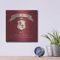 'Wine Tasting 7' by Janelle Penner – Metal Wall Art, 12x12 room view
