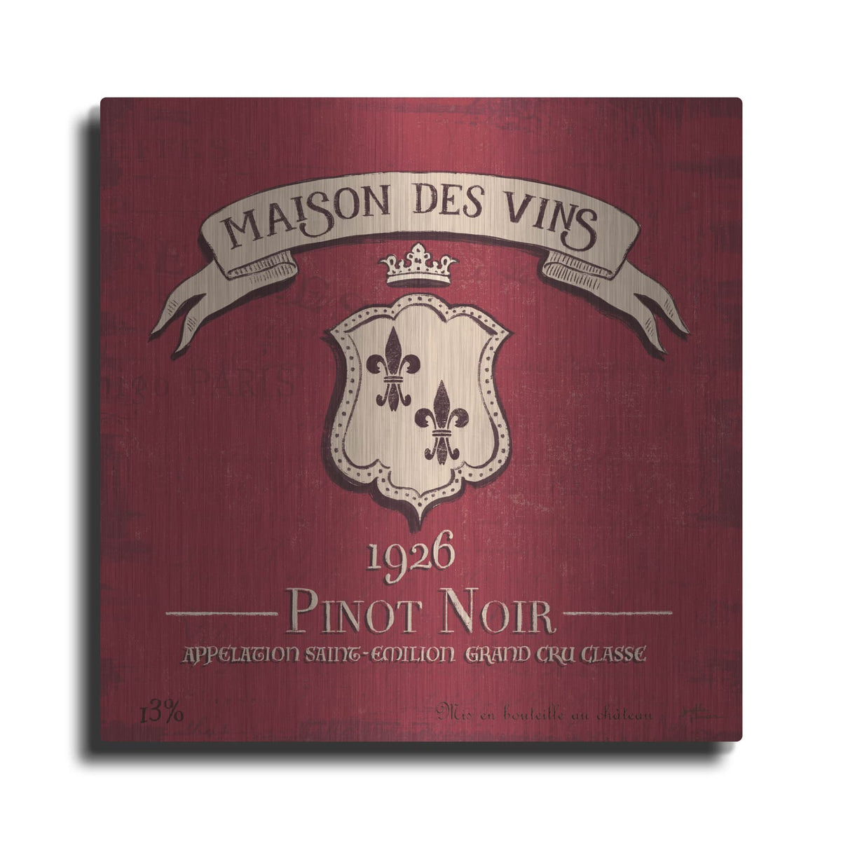 'Wine Tasting 7' by Janelle Penner – Metal Wall Art