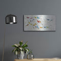 'A Little Bird Told Me Panel' by Julia Purinton – Metal Wall Art, 24x12 room view