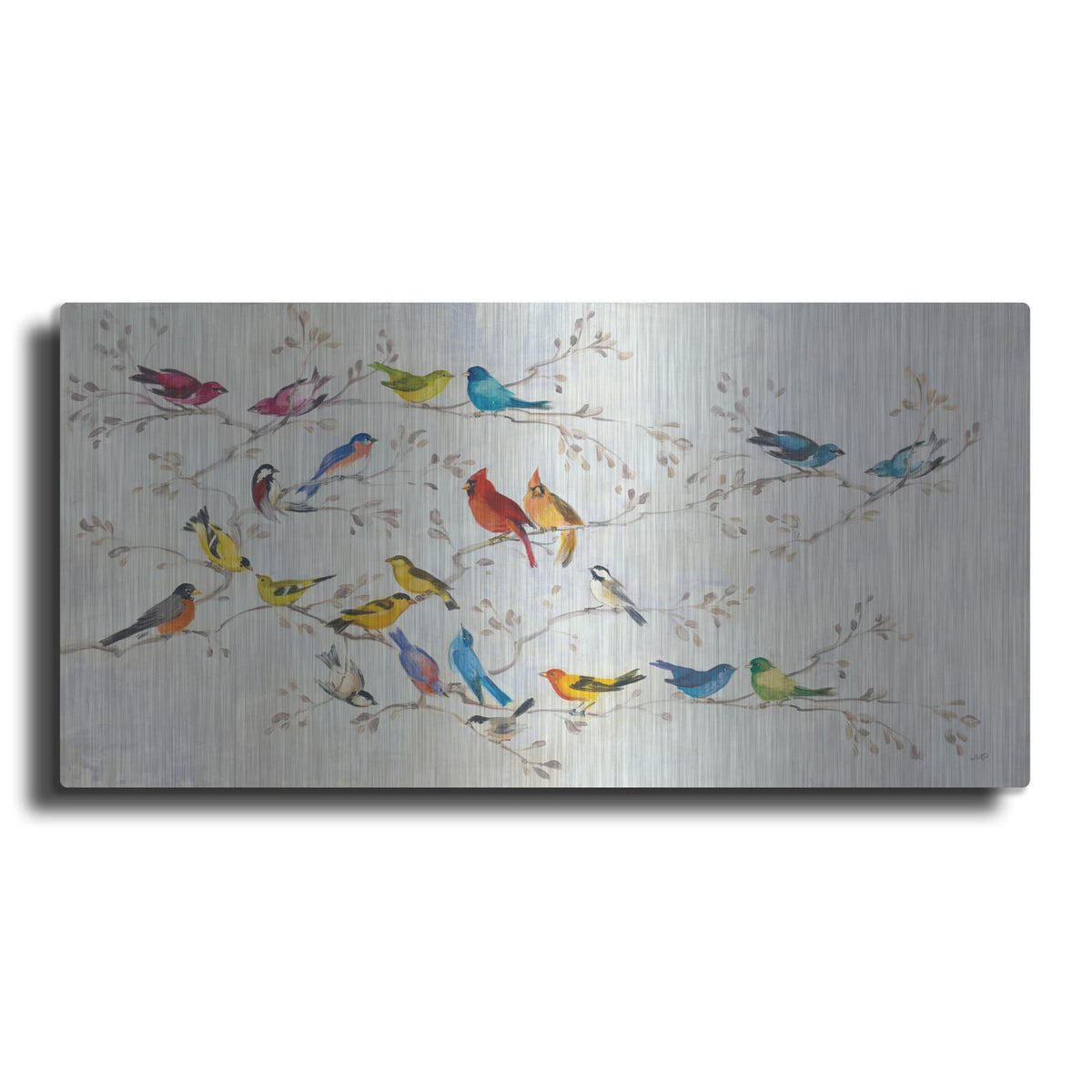 'A Little Bird Told Me Panel' by Julia Purinton – Metal Wall Art