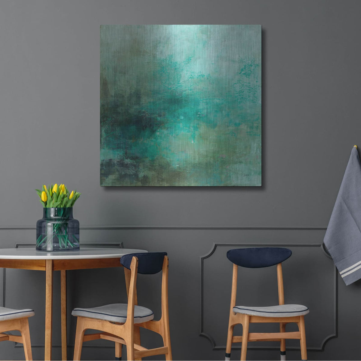 'Adrift' by Julia Purinton – Metal Wall Art, 36x36 room view