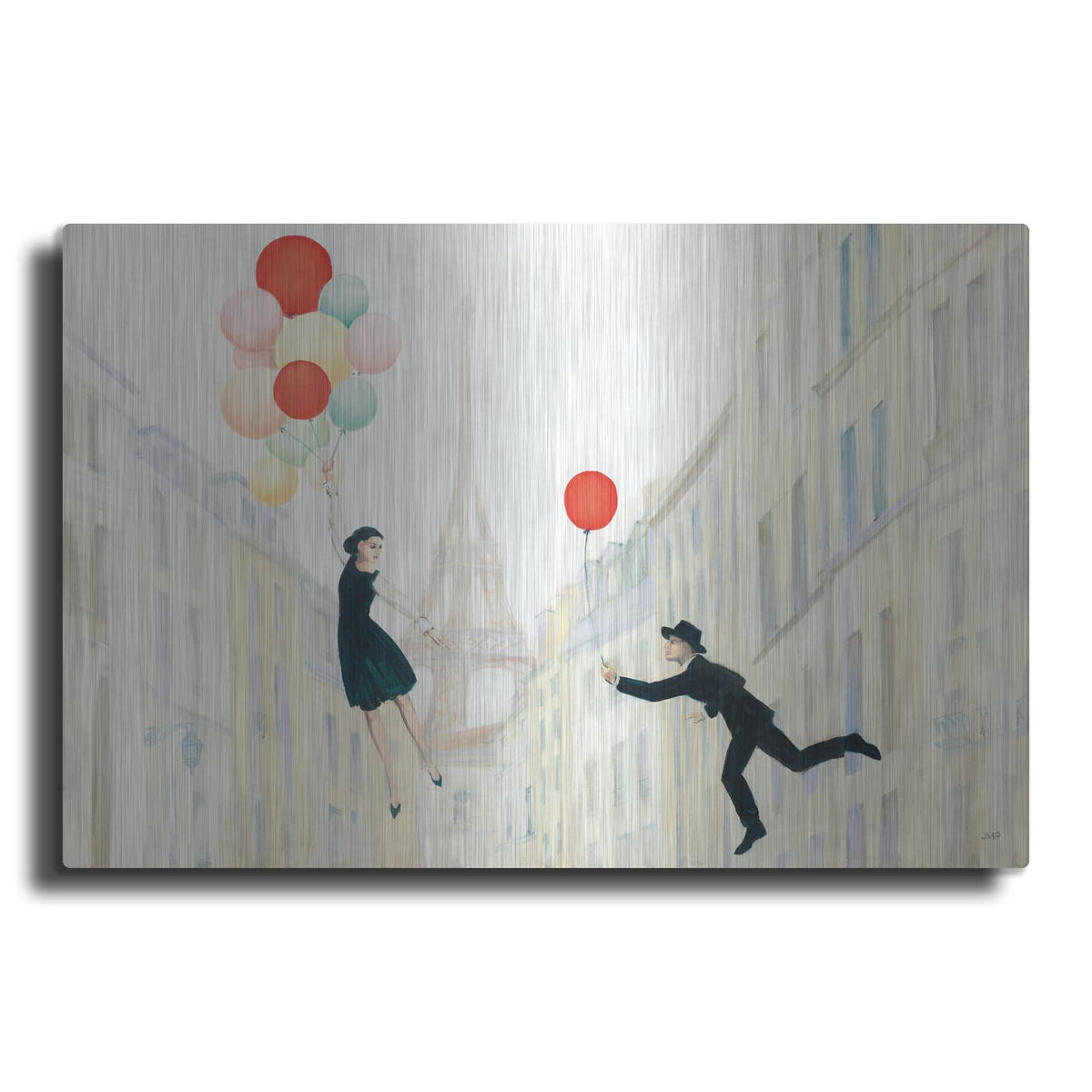 'Aloft In Paris 1' by Julia Purinton – Metal Wall Art