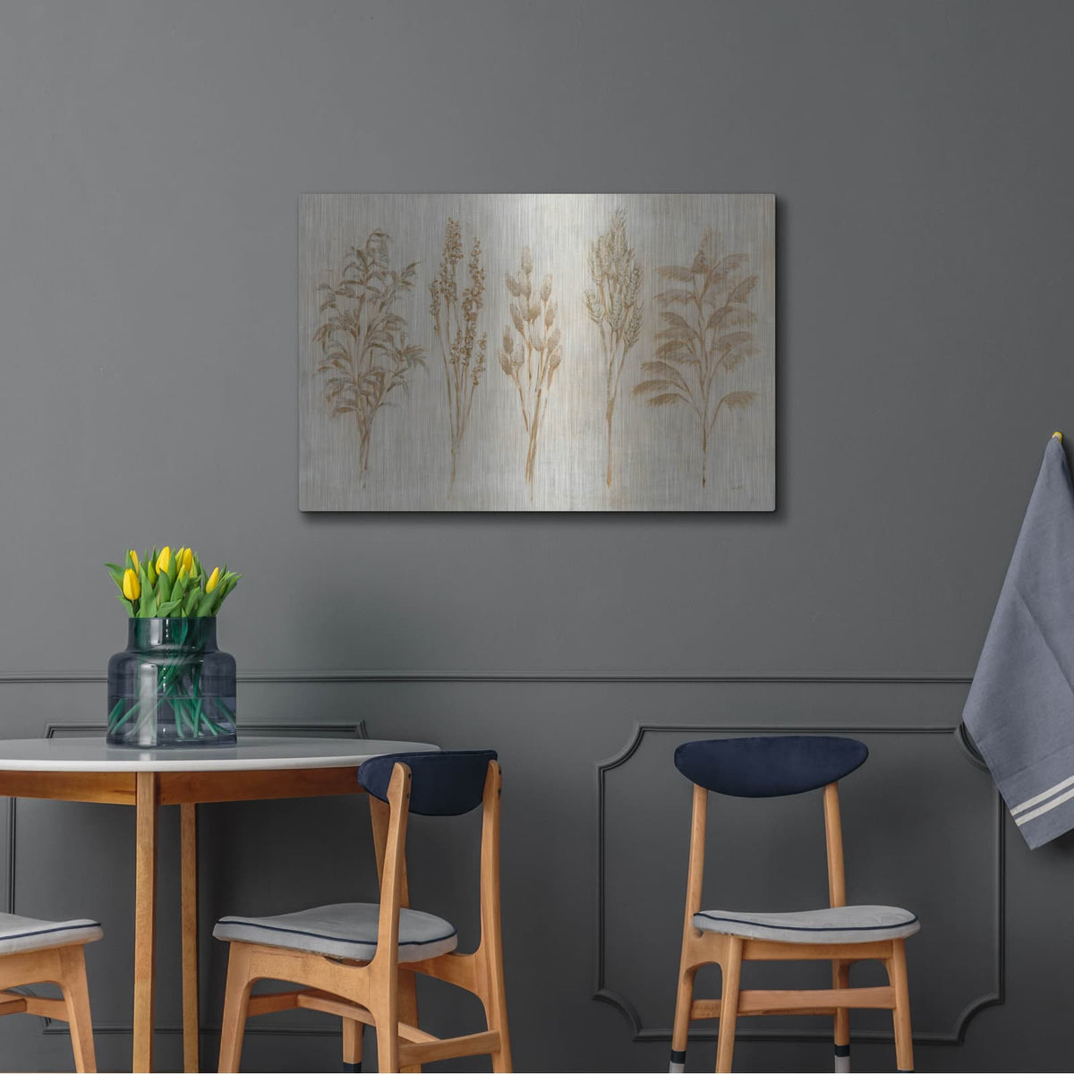 'Amber Grains' by Julia Purinton – Metal Wall Art, 36x24 room view