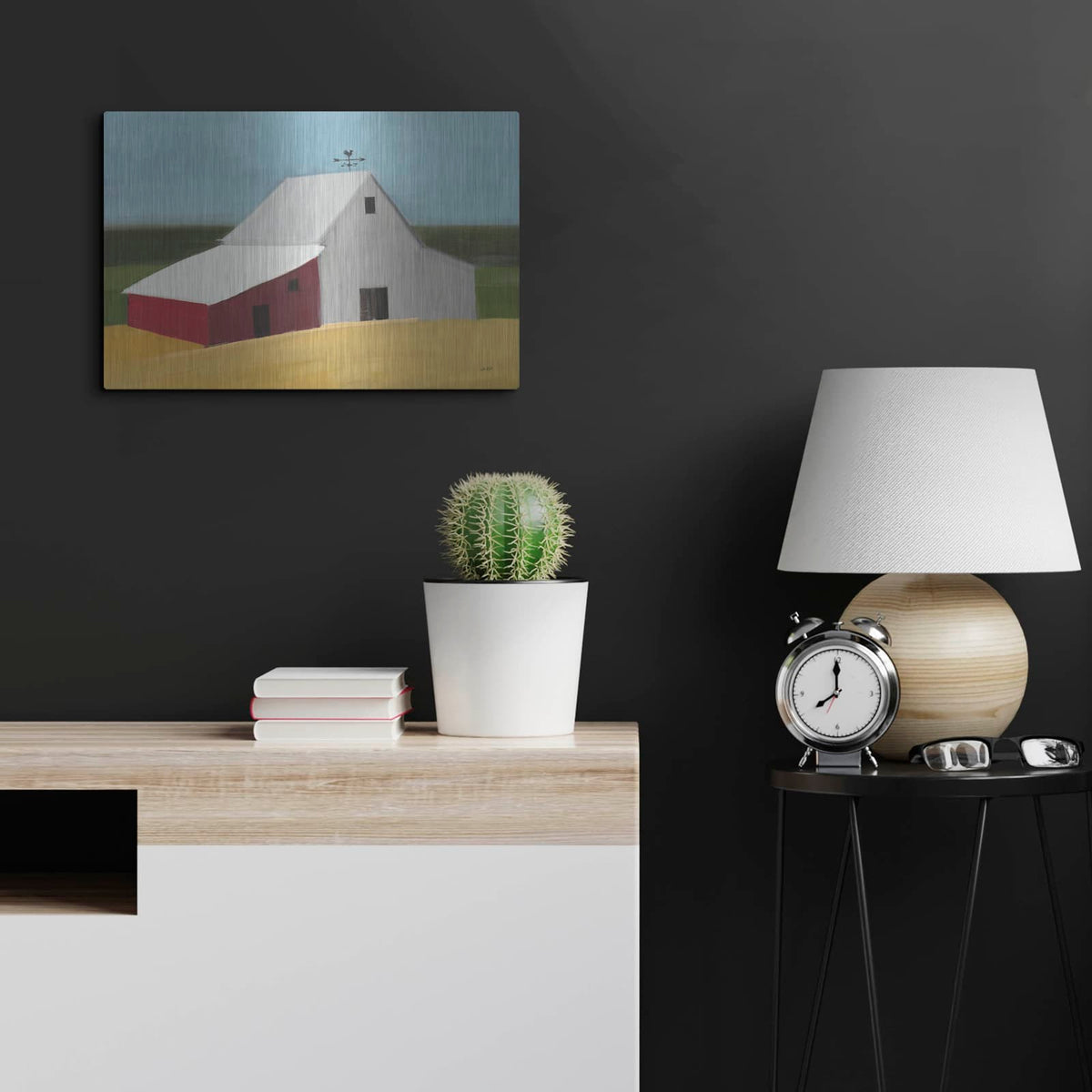 'Americana Barn' by Julia Purinton – Metal Wall Art, 24x16 room view