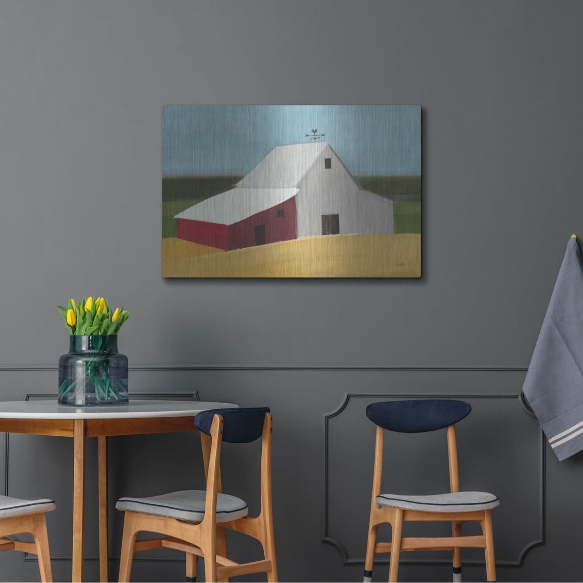 'Americana Barn' by Julia Purinton – Metal Wall Art, 36x24 room view