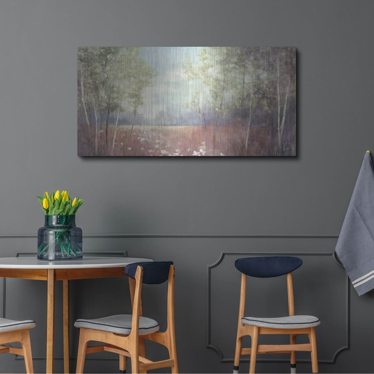 'August Meadow' by Julia Purinton – Metal Wall Art, 48x24 room view