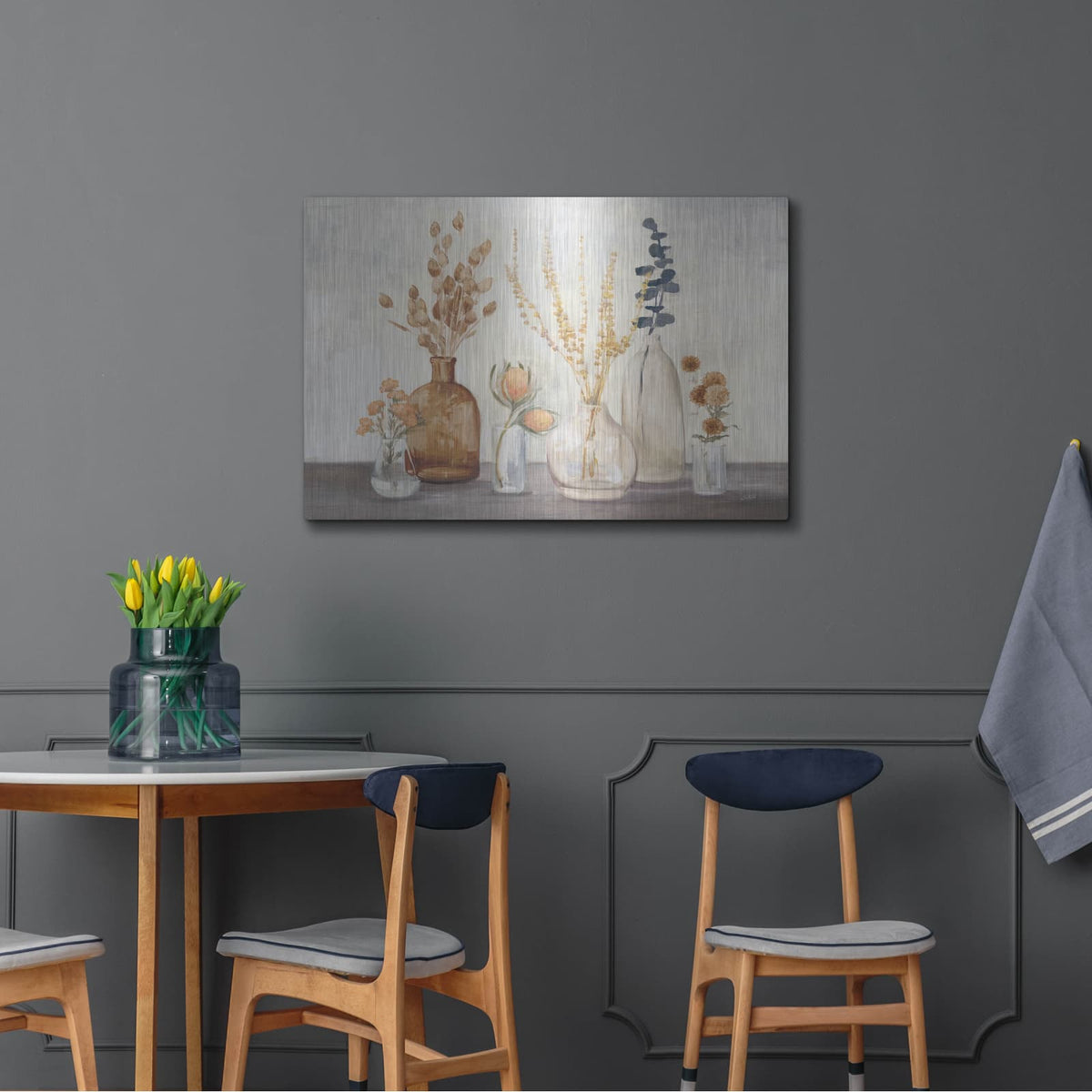 'Autumn Greenhouse 1 Amber' by Julia Purinton – Metal Wall Art, 36x24 room view