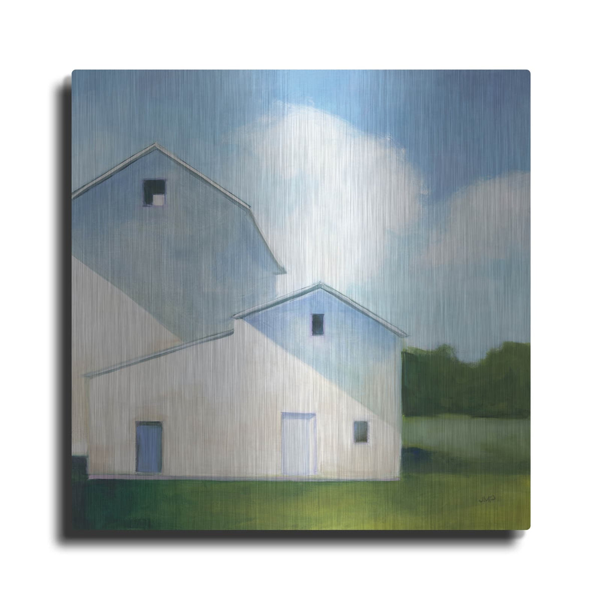 'Barn Shadows' by Julia Purinton – Metal Wall Art