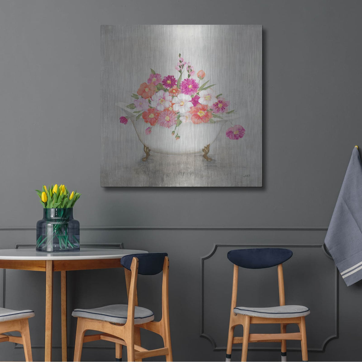 'Bathing Beauty' by Julia Purinton – Metal Wall Art, 36x36 room view