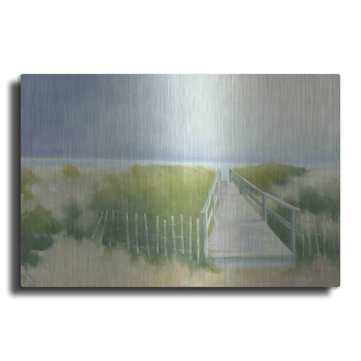 'Beach Walk' by Julia Purinton – Metal Wall Art