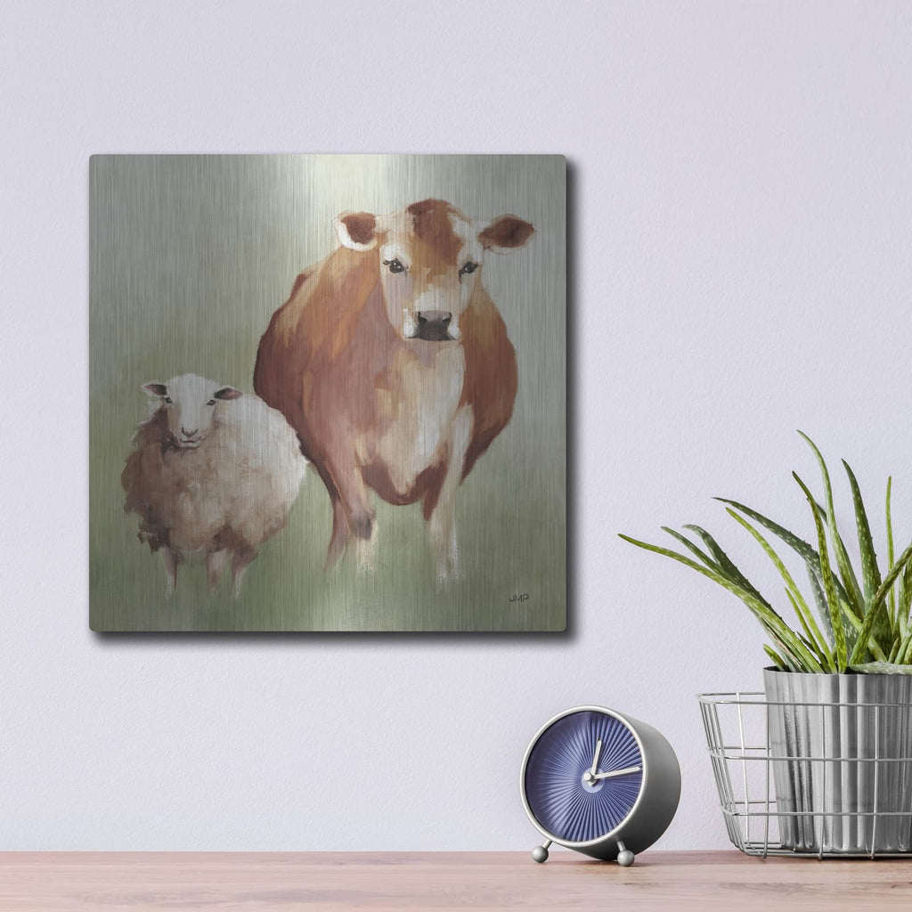 'Bff 2 Light' by Julia Purinton – Metal Wall Art, 12x12 room view