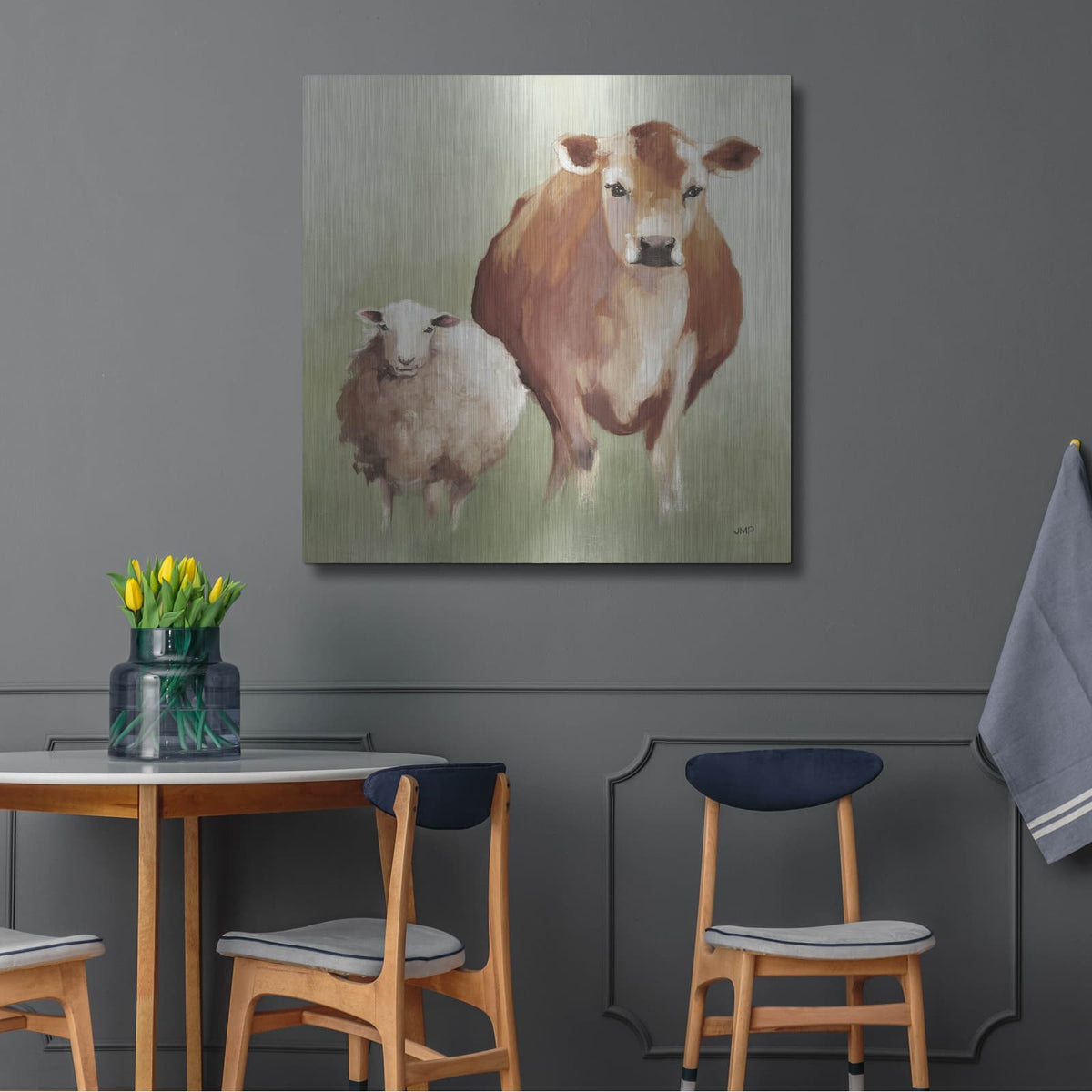 'Bff 2 Light' by Julia Purinton – Metal Wall Art, 36x36 room view