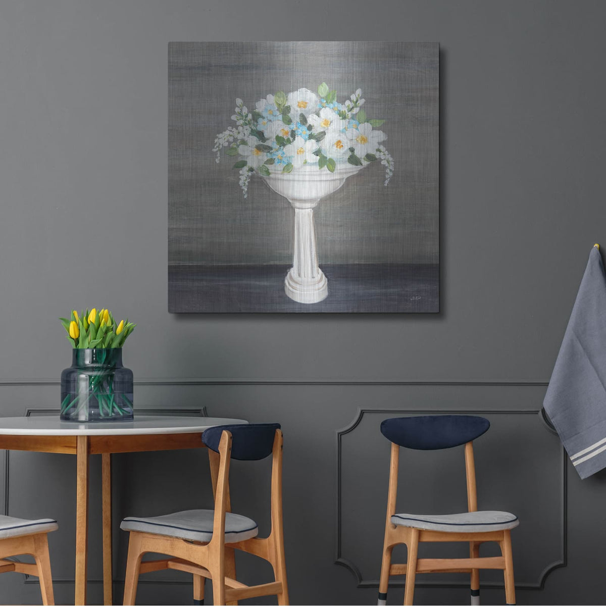 'Blooming Sink' by Julia Purinton – Metal Wall Art, 36x36 room view
