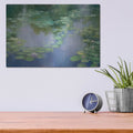 'Blue Lily 3' by Julia Purinton – Metal Wall Art, 16x12 room view