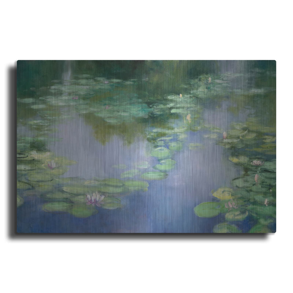 'Blue Lily 3' by Julia Purinton – Metal Wall Art