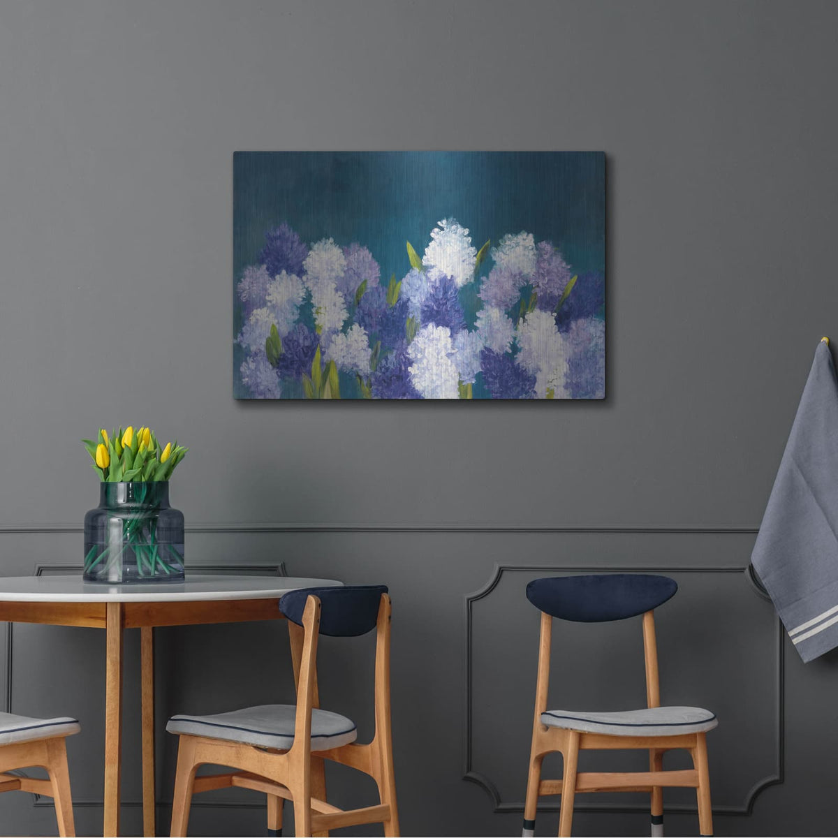 'Bold Hyacinth' by Julia Purinton – Metal Wall Art, 36x24 room view