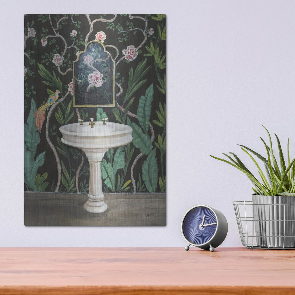 'Botanical Bath 1' by Julia Purinton – Metal Wall Art, 12x16 room view