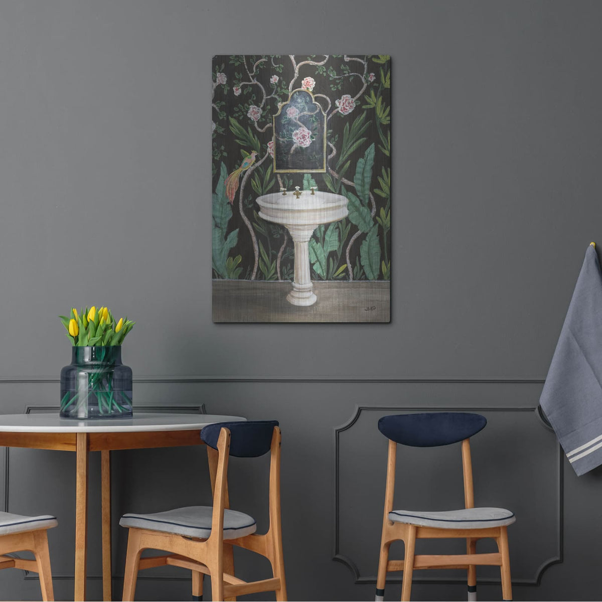 'Botanical Bath 1' by Julia Purinton – Metal Wall Art, 24x36 room view