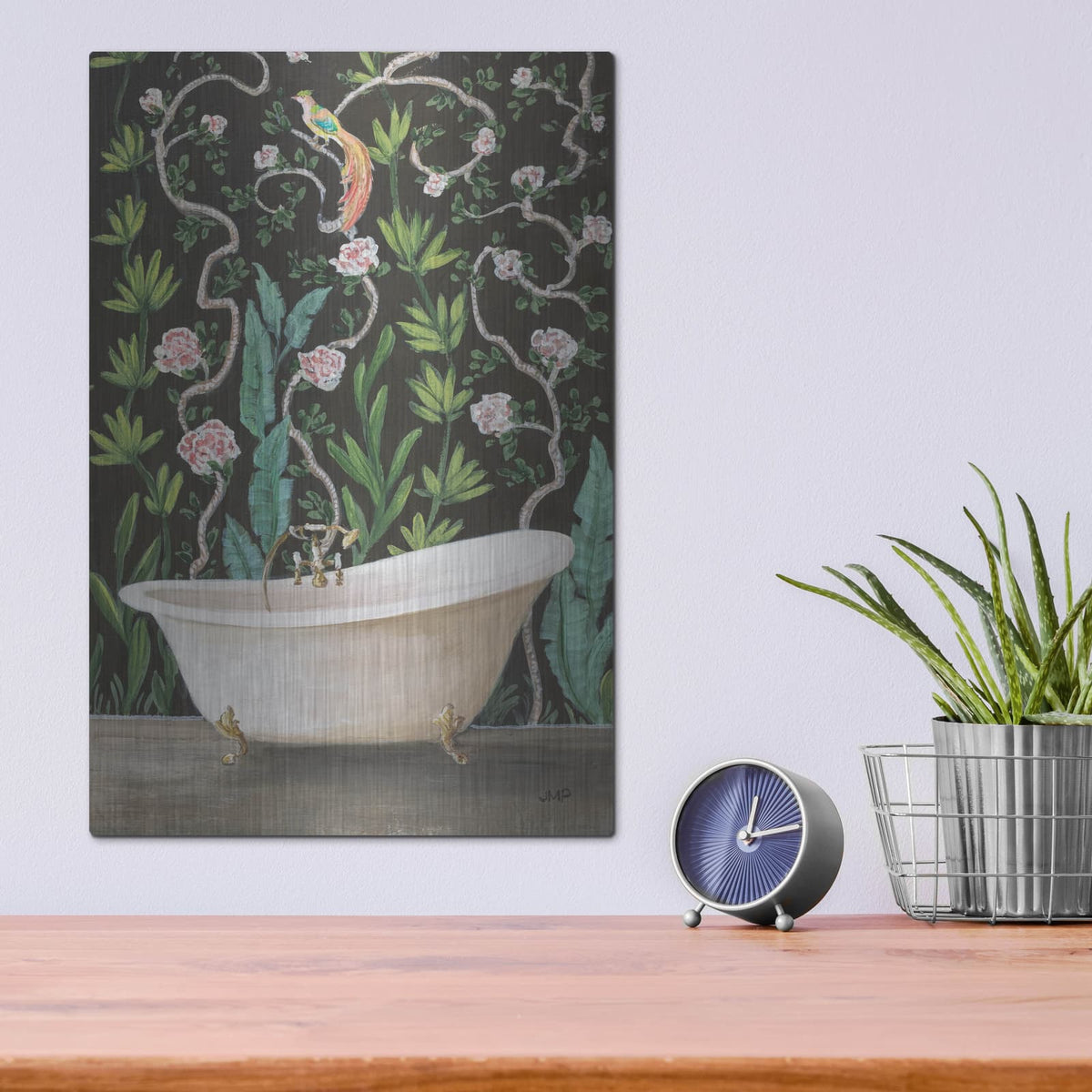 'Botanical Bath 2' by Julia Purinton – Metal Wall Art, 12x16 room view
