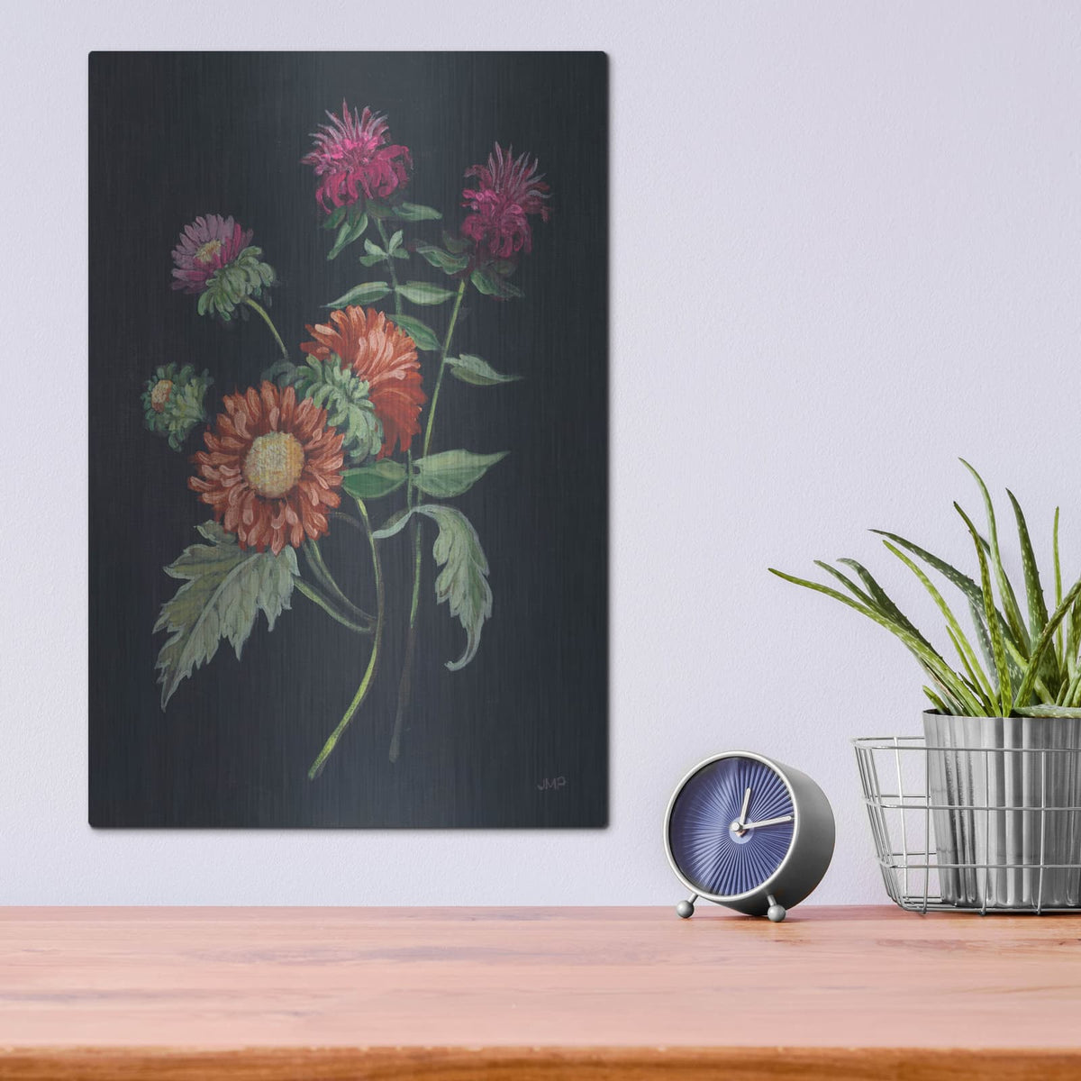 'Botanical Beauty 1 Jewel' by Julia Purinton – Metal Wall Art, 12x16 room view
