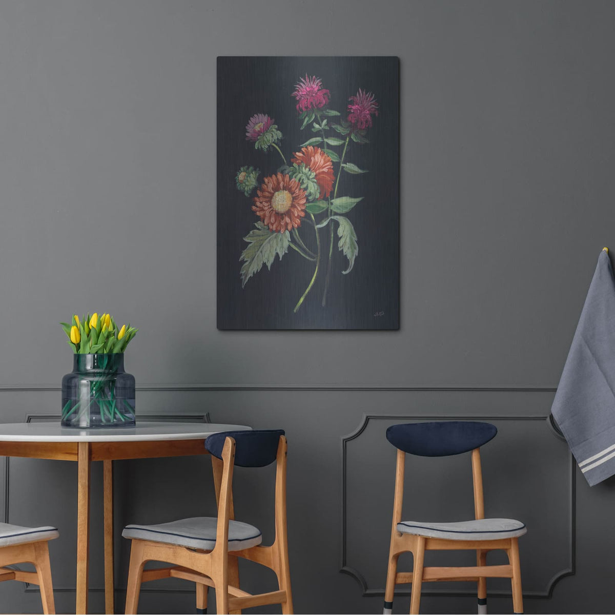 'Botanical Beauty 1 Jewel' by Julia Purinton – Metal Wall Art, 24x36 room view