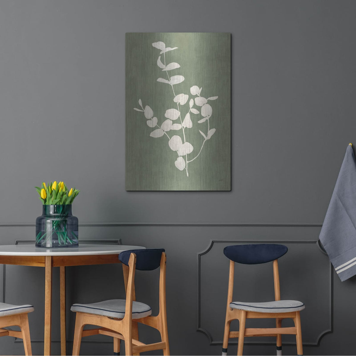 'Botanical Study 2 Neutral' by Julia Purinton – Metal Wall Art, 24x36 room view