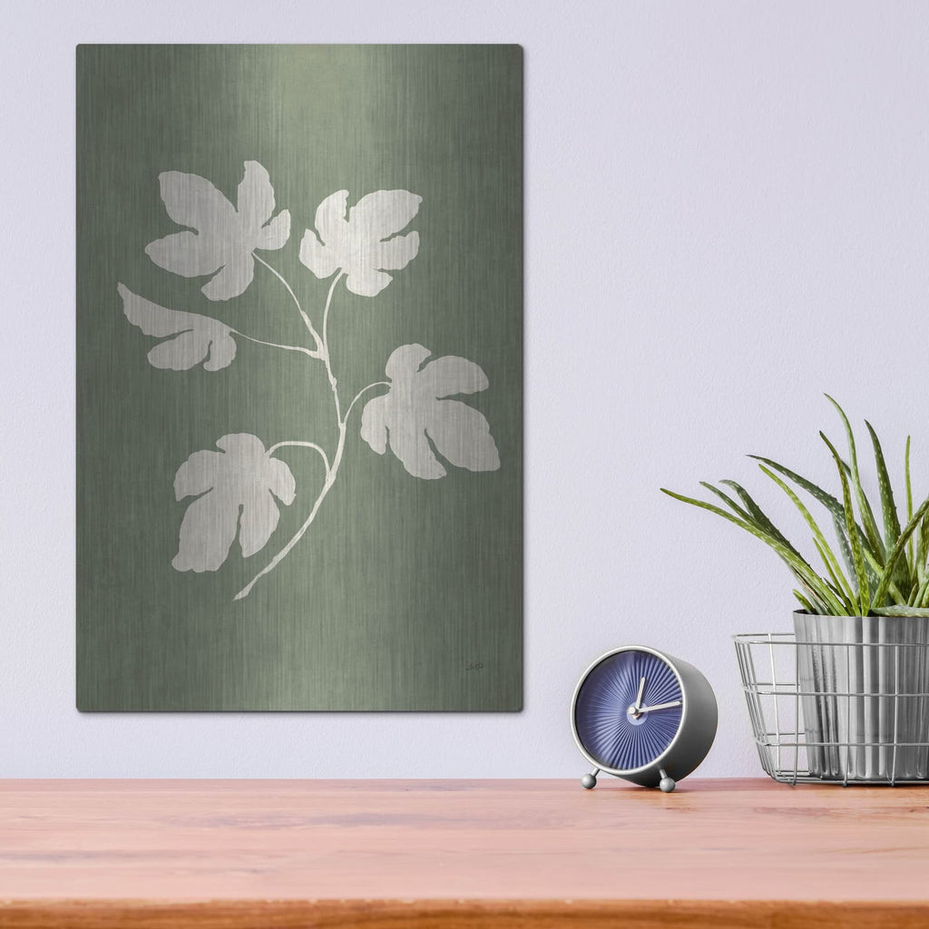 'Botanical Study 3 Gold' by Julia Purinton – Metal Wall Art, 12x16 room view