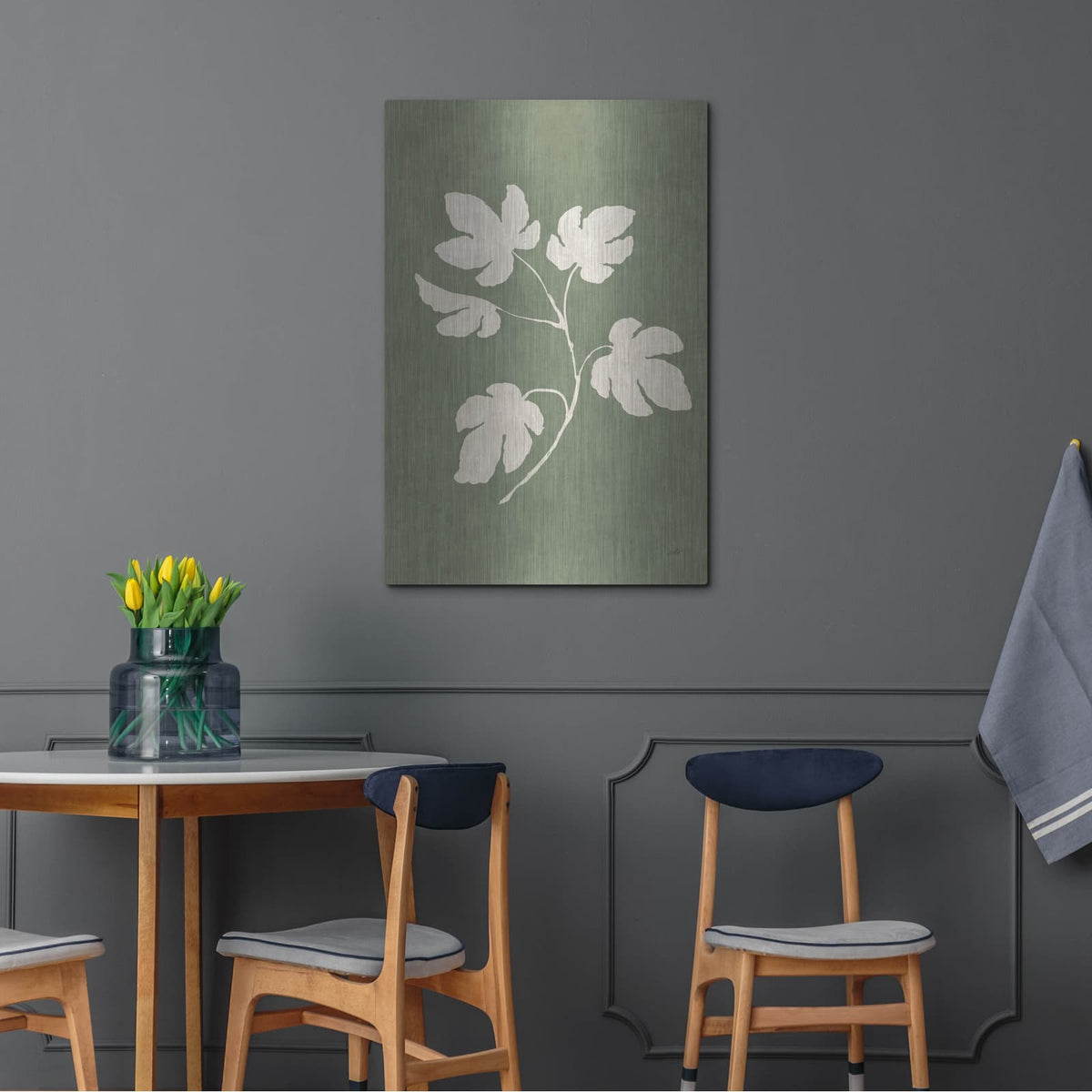 'Botanical Study 3 Gold' by Julia Purinton – Metal Wall Art, 24x36 room view