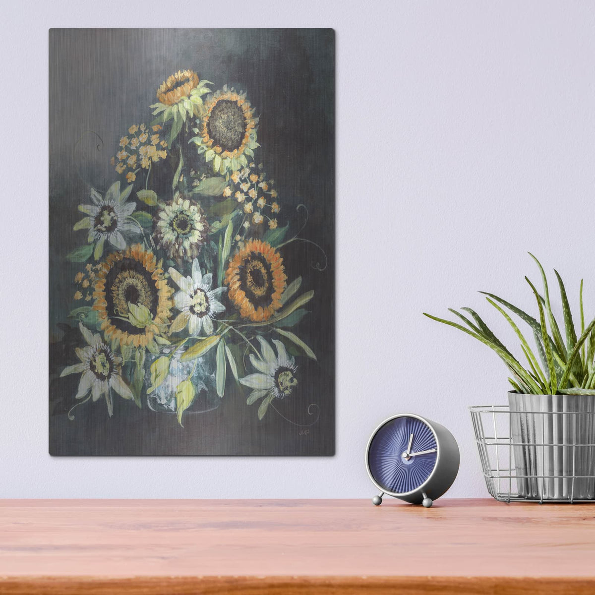 'Botanist Still Life No Blue' by Julia Purinton – Metal Wall Art, 12x16 room view