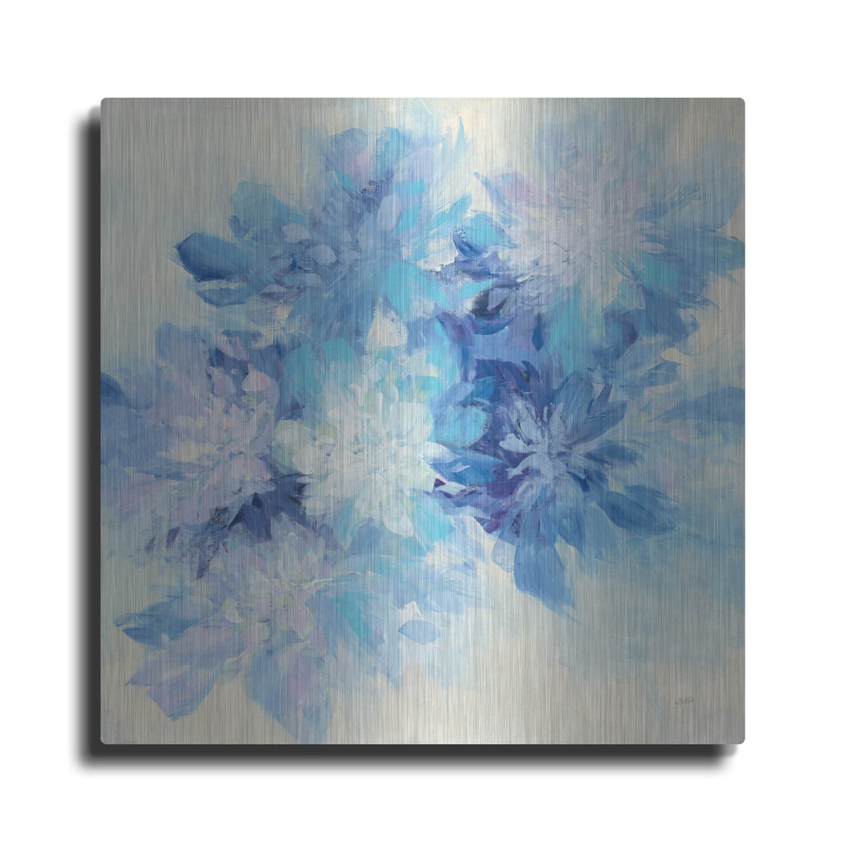 'Burst Of Blue' by Julia Purinton – Metal Wall Art