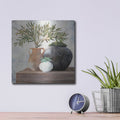 'Calm Still Life Dark 2' by Julia Purinton – Metal Wall Art, 12x12 room view