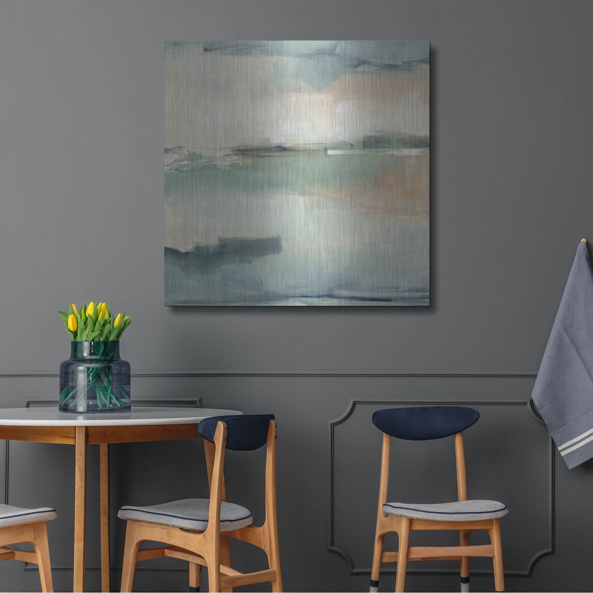 'Calm Waters' by Julia Purinton – Metal Wall Art, 36x36 room view