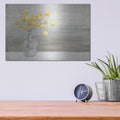 'Cheerful Craspedia' by Julia Purinton – Metal Wall Art, 16x12 room view
