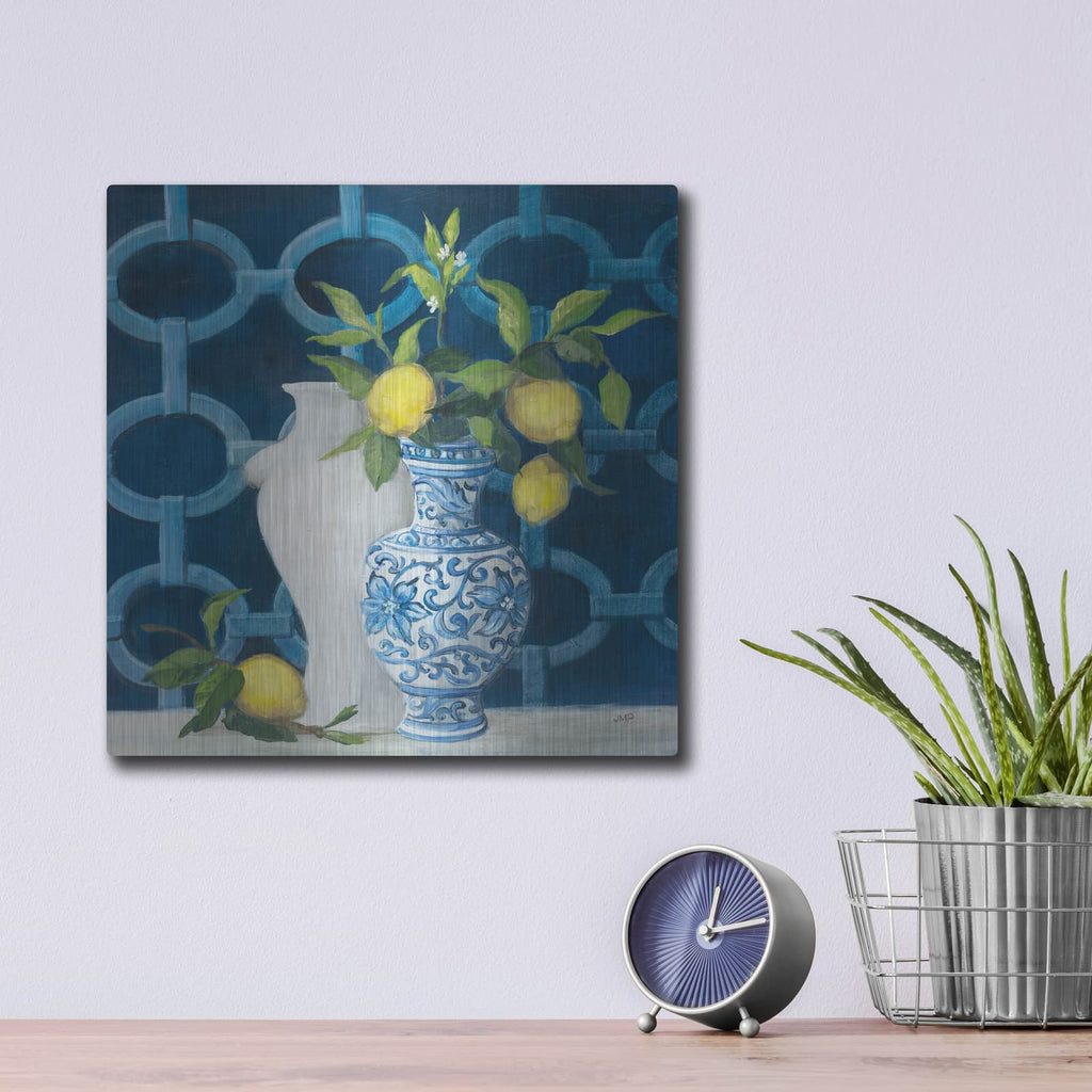 'Chinoiserie Delight' by Julia Purinton – Metal Wall Art, 12x12 room view