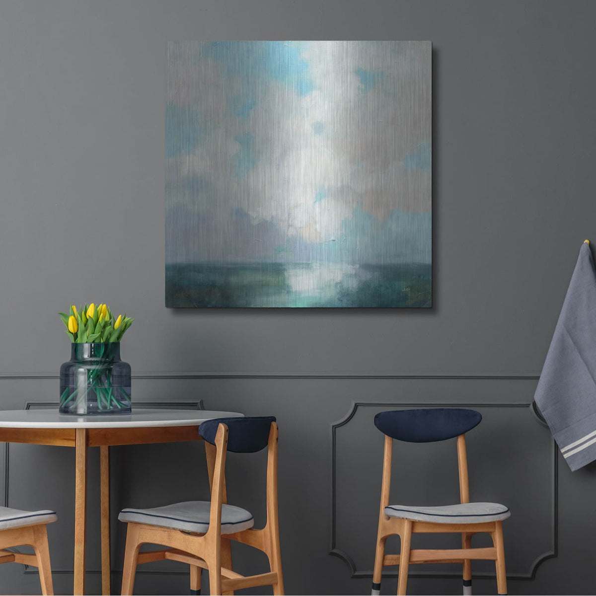 'Cloudscape' by Julia Purinton – Metal Wall Art, 36x36 room view