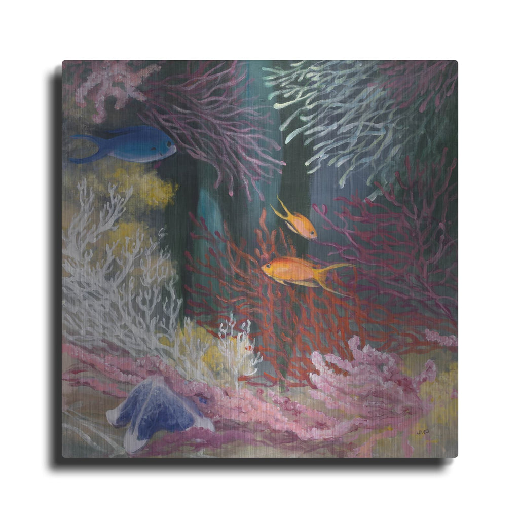 'Coastal Reef 1' by Julia Purinton – Metal Wall Art
