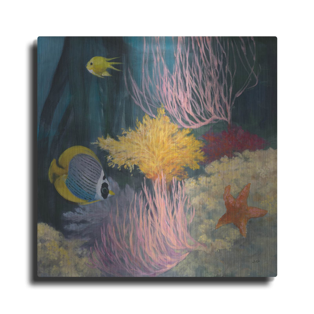 'Coastal Reef 2' by Julia Purinton – Metal Wall Art
