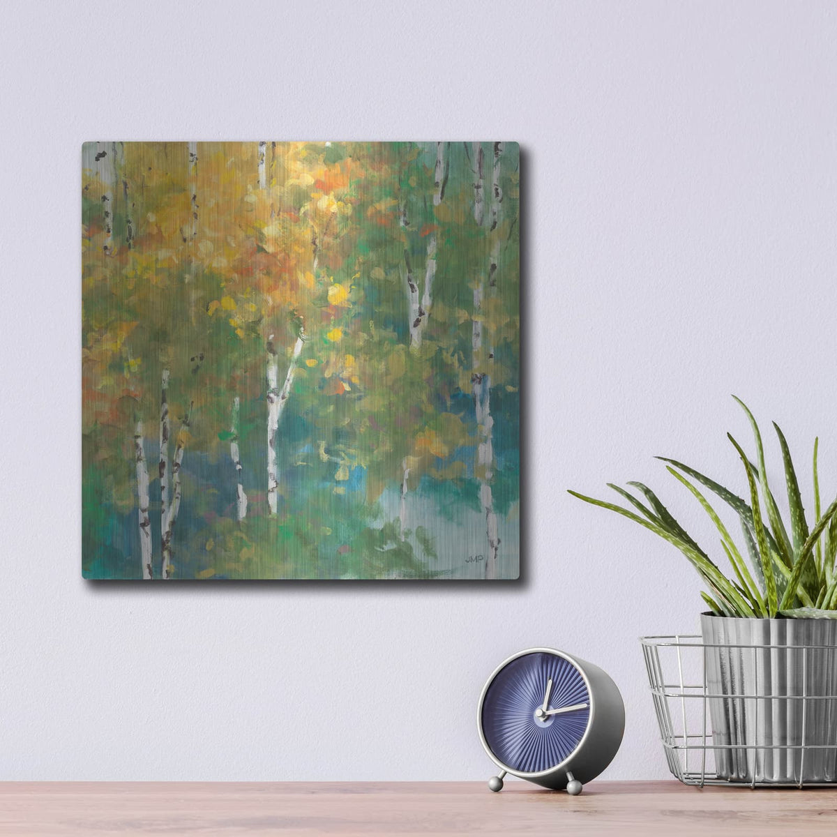 'Confetti 1' by Julia Purinton – Metal Wall Art, 12x12 room view