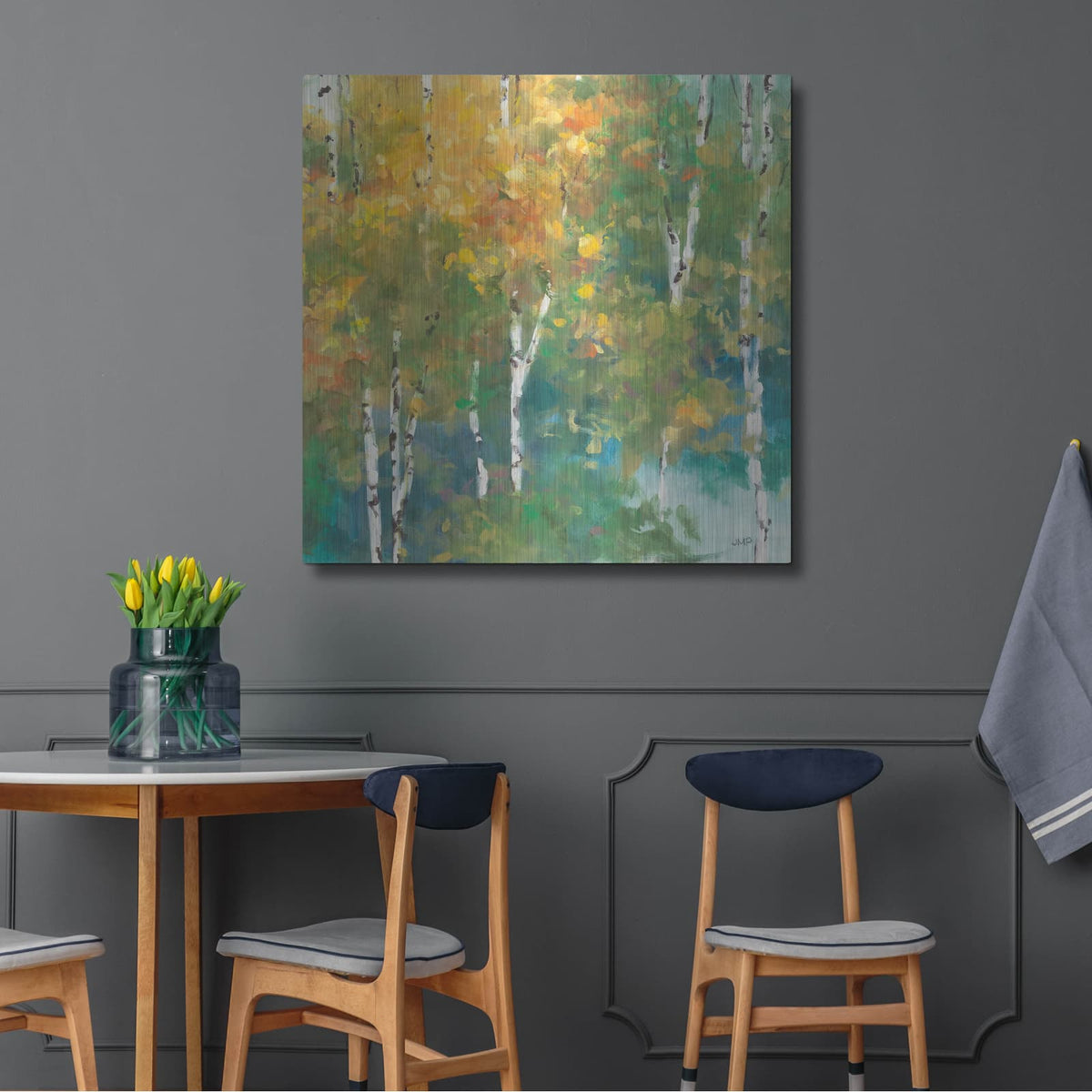 'Confetti 1' by Julia Purinton – Metal Wall Art, 36x36 room view