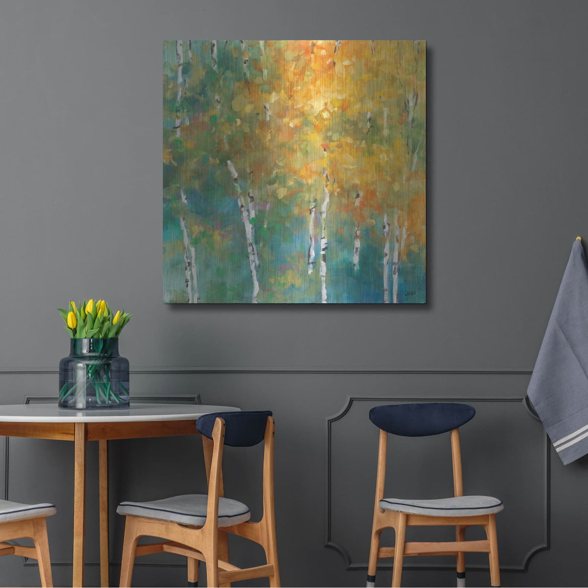'Confetti 2' by Julia Purinton – Metal Wall Art, 36x36 room view