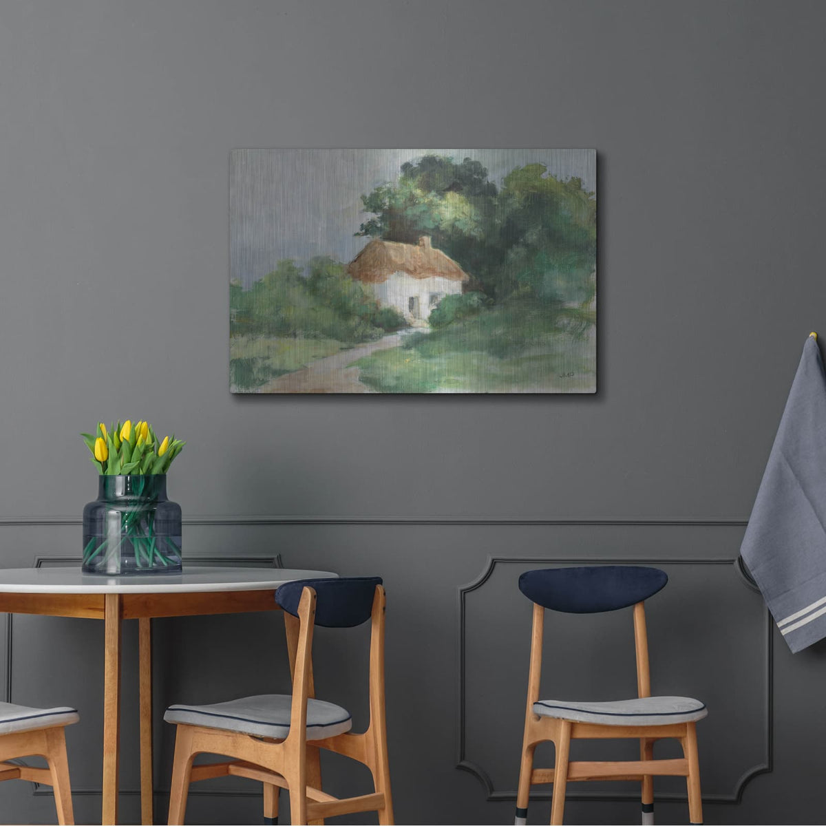 'Cottage Retreat' by Julia Purinton – Metal Wall Art, 36x24 room view