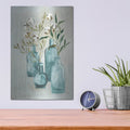 'Cotton Still Life 2 Blue' by Julia Purinton – Metal Wall Art, 12x16 room view