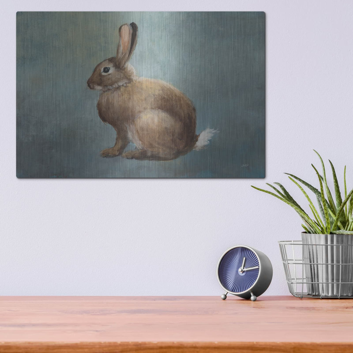 'Country Hare 2' by Julia Purinton – Metal Wall Art, 16x12 room view