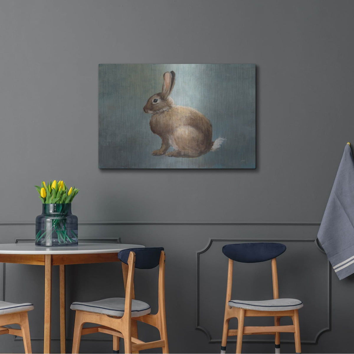 'Country Hare 2' by Julia Purinton – Metal Wall Art, 36x24 room view