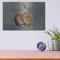 'Country Hare 3' by Julia Purinton – Metal Wall Art, 16x12 room view