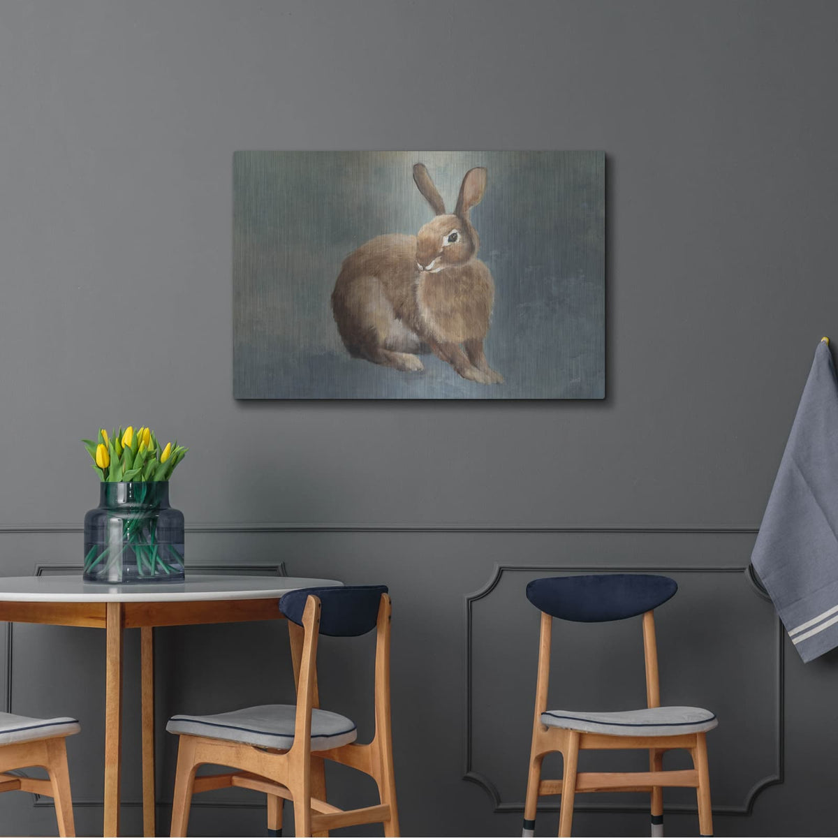 'Country Hare 3' by Julia Purinton – Metal Wall Art, 36x24 room view